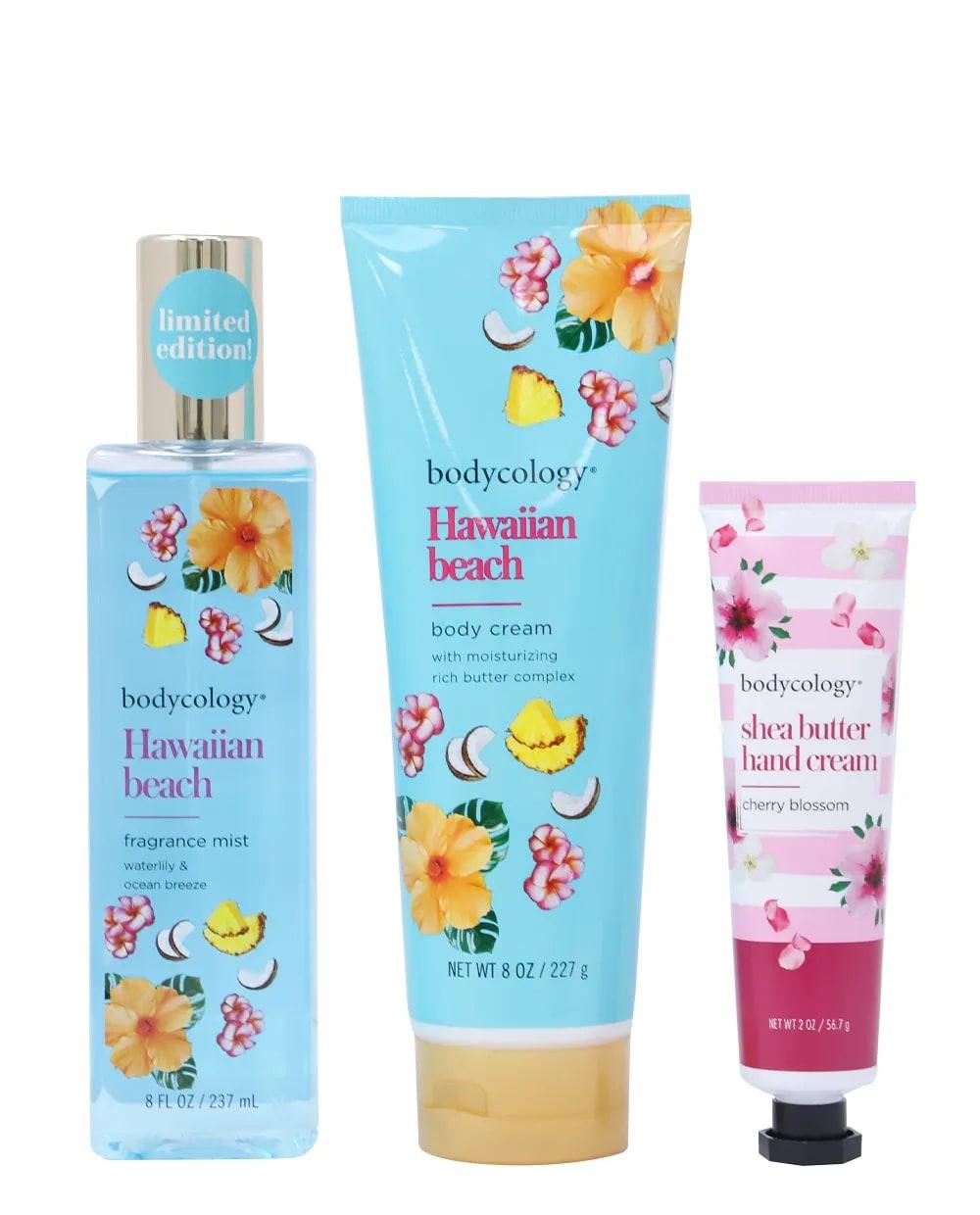 Set de fragancia y crema corporal Bodycology Hawaiian Beach