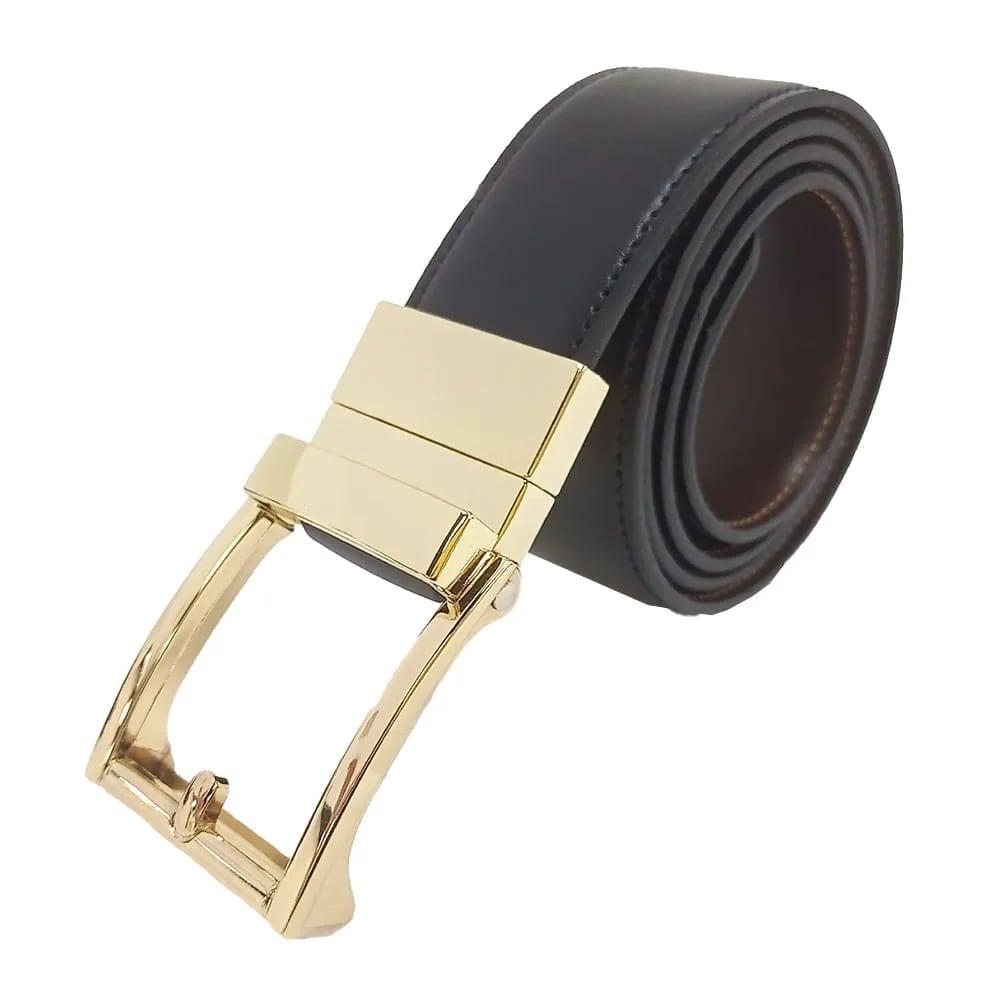 Cinturón reversible Unexpected café/negro para hombre