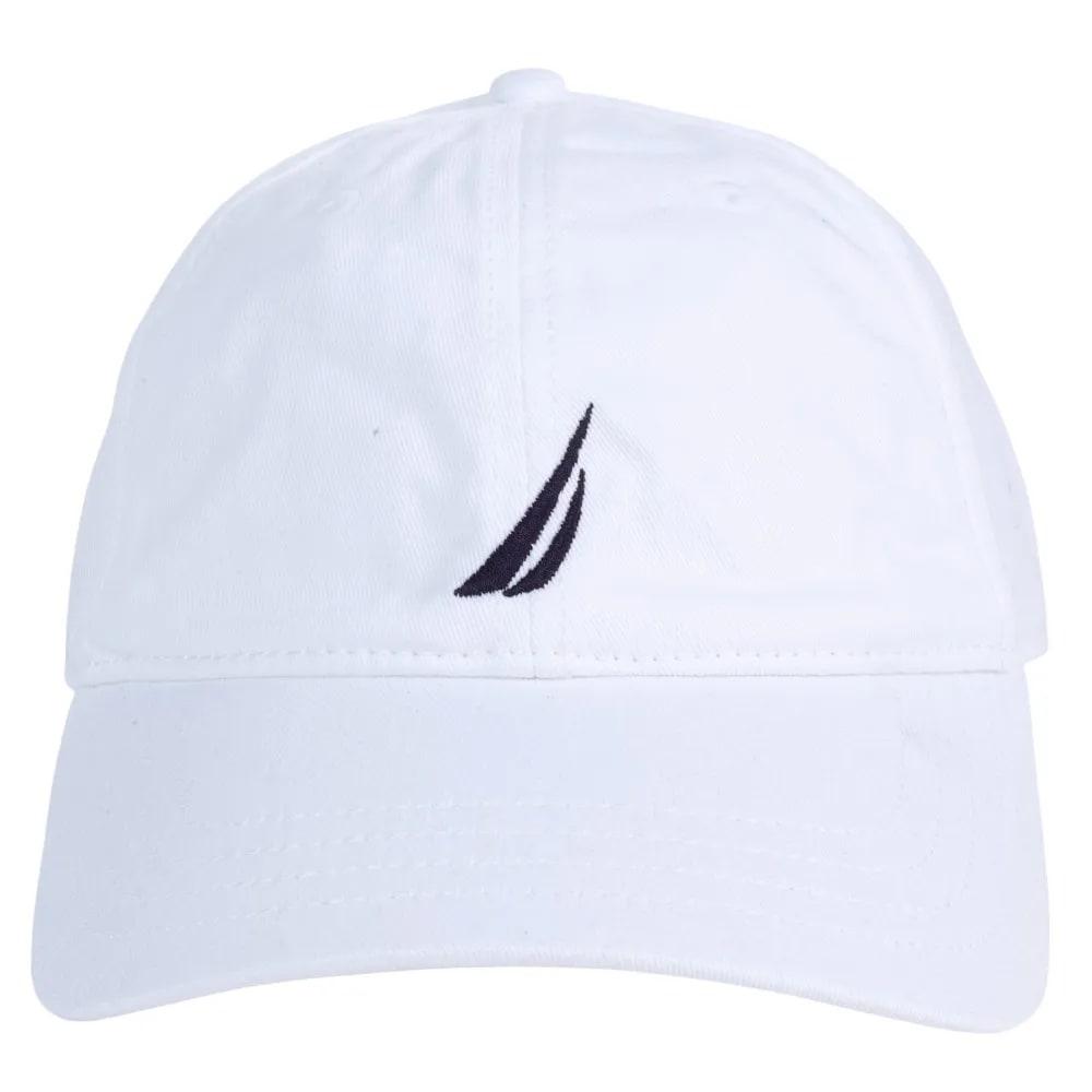 Gorra básica Nautica blanca bordada para hombre