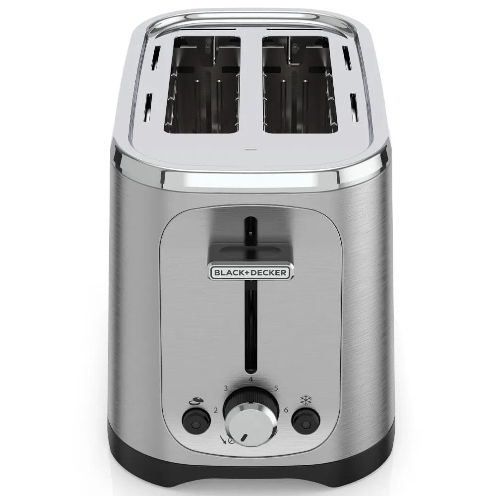 Tostador de pan Black and Decker 2 rodajas acero inoxidable TR1227