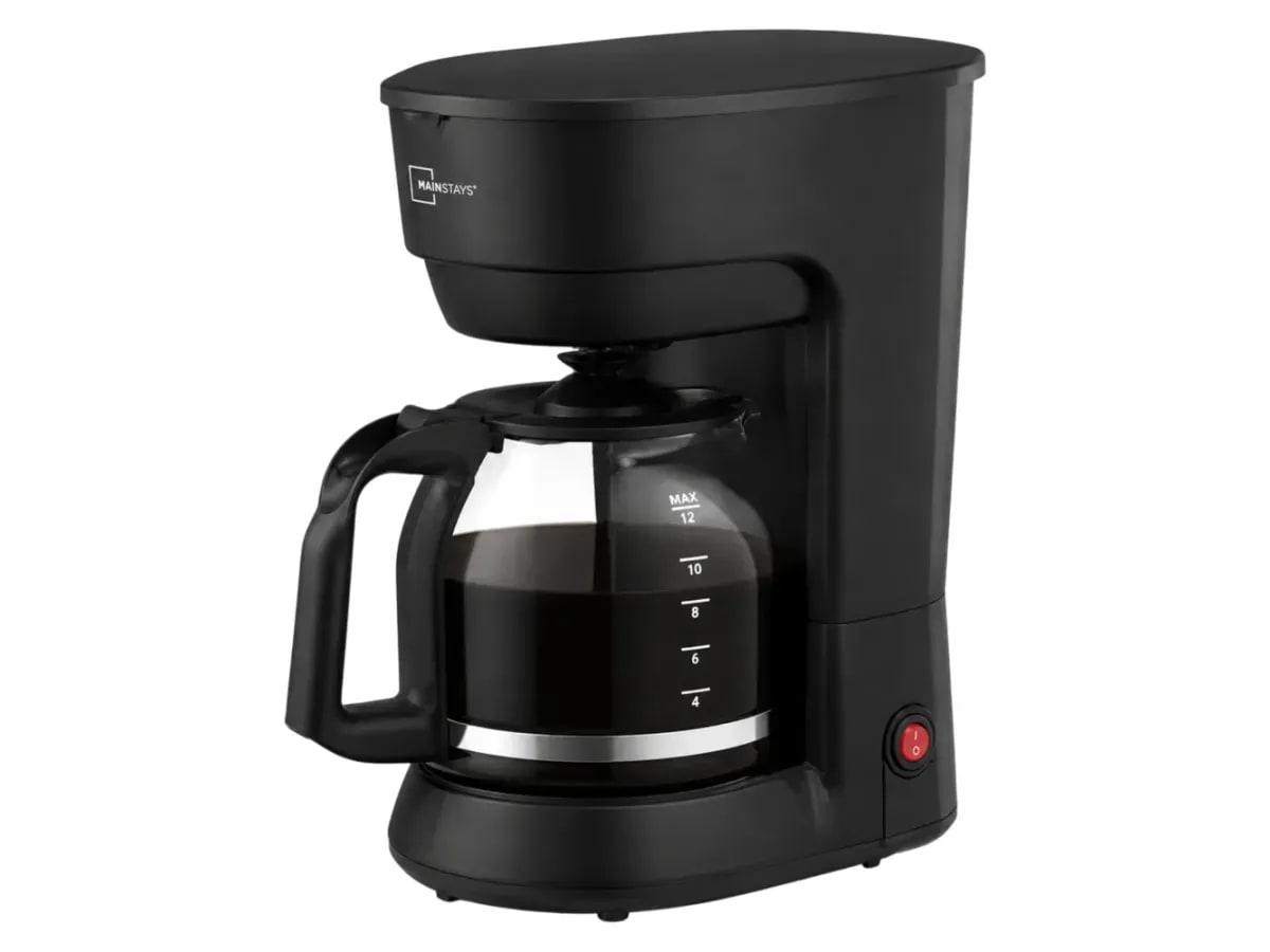 Cafetera Mainstays con capacidad de 12 tazas