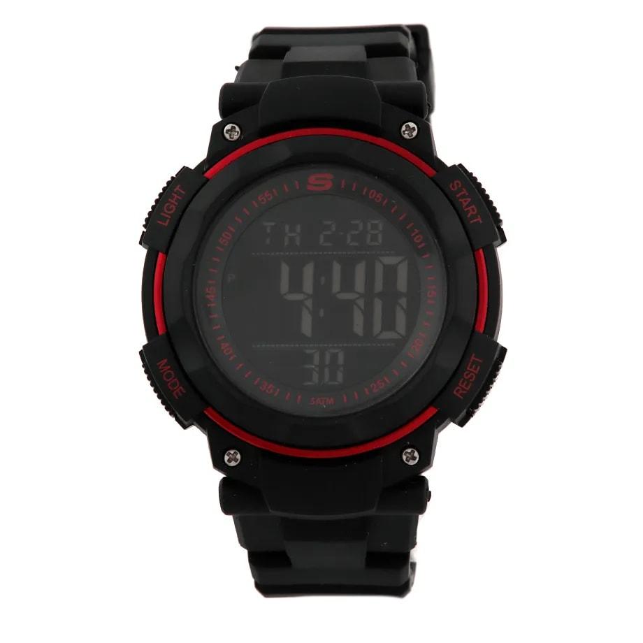Reloj Skechers digital de caucho negro para hombre