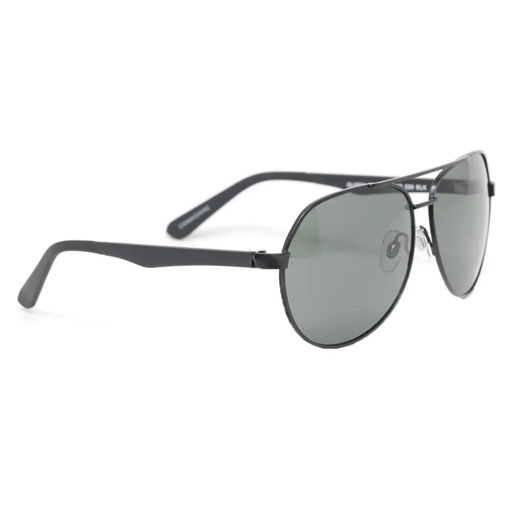 Lentes de sol aviador Dockers metálicos negros para hombre