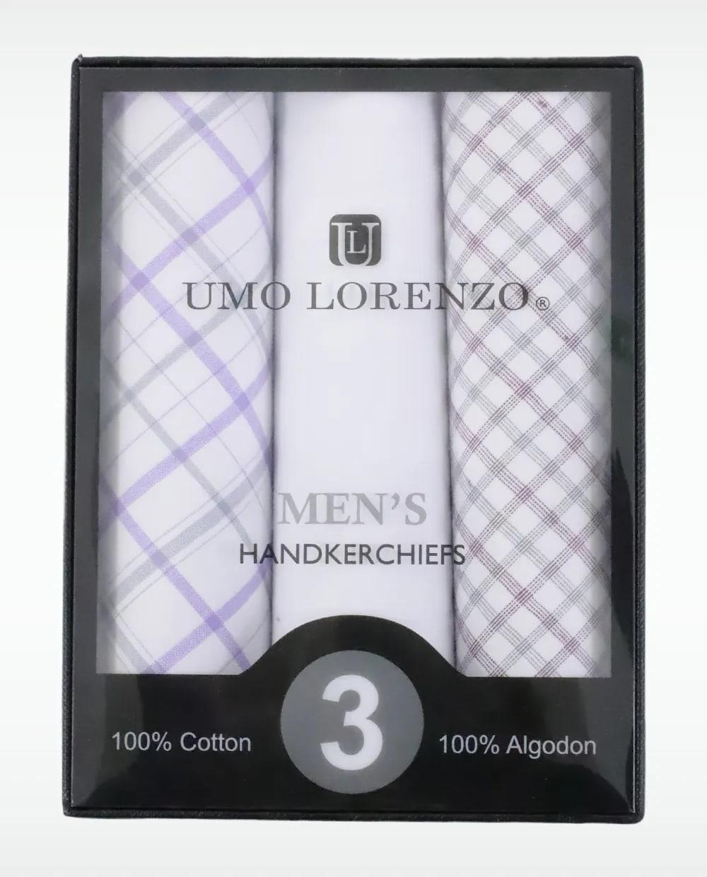 Set de 3 pañuelos Umo Lorenzo multicolor para hombre