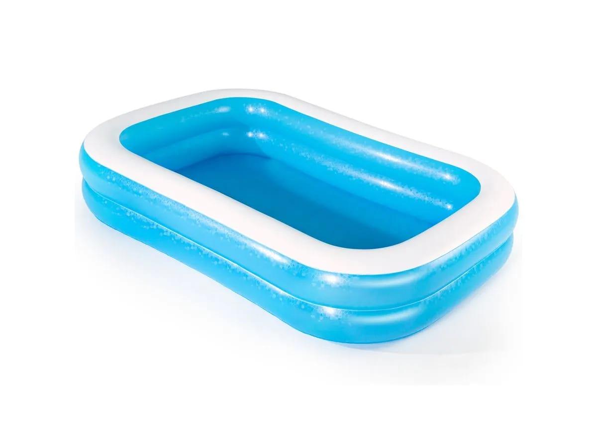 Piscina rectangular inflable Play Day con capacidad de 778 L celeste y blanco - 262x175x51 cm