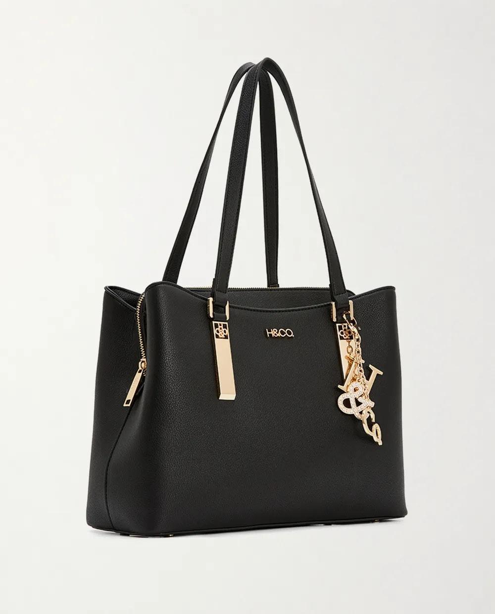 Cartera tote H&Co negra