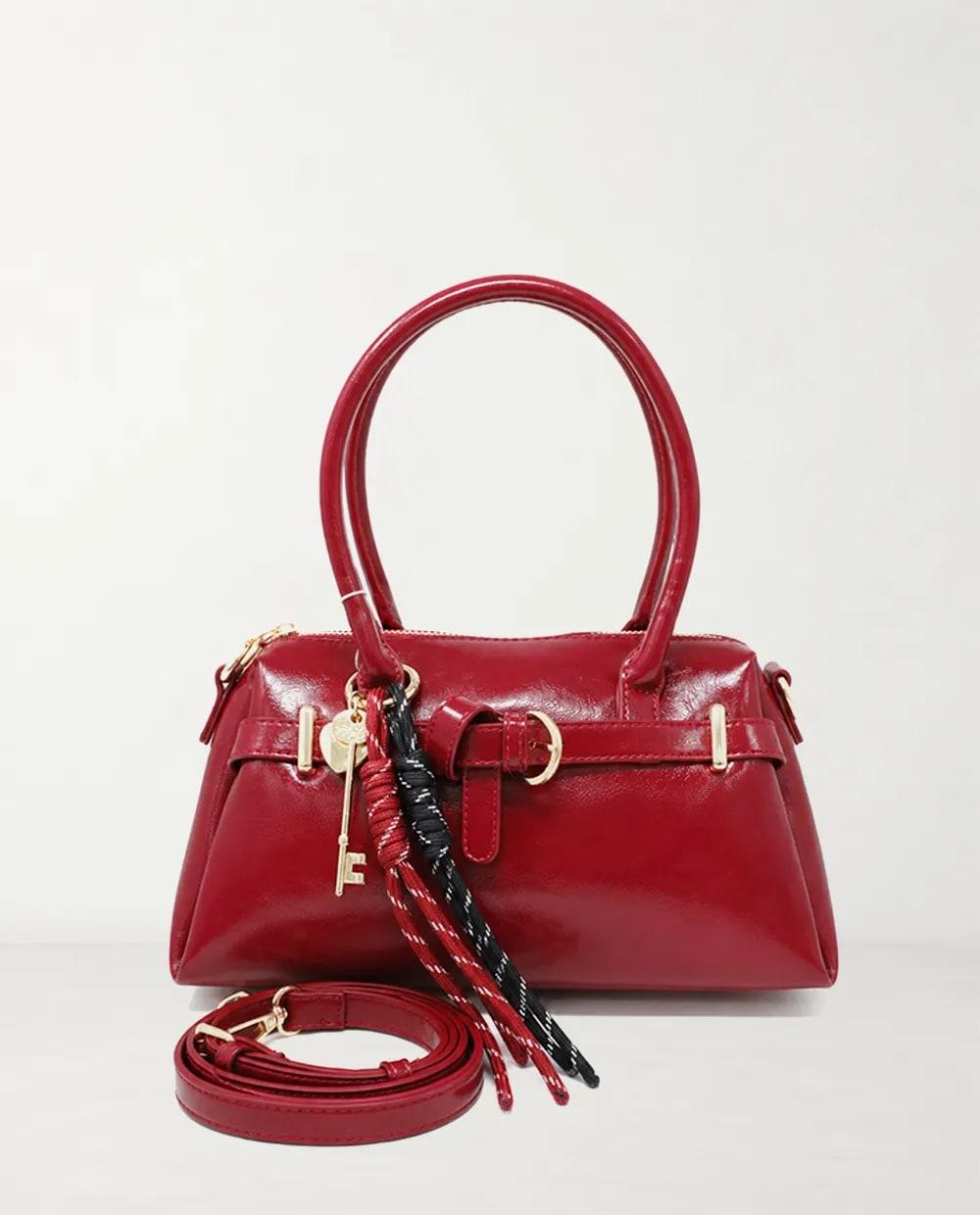 Cartera satchel urban expressions color rojo para mujer