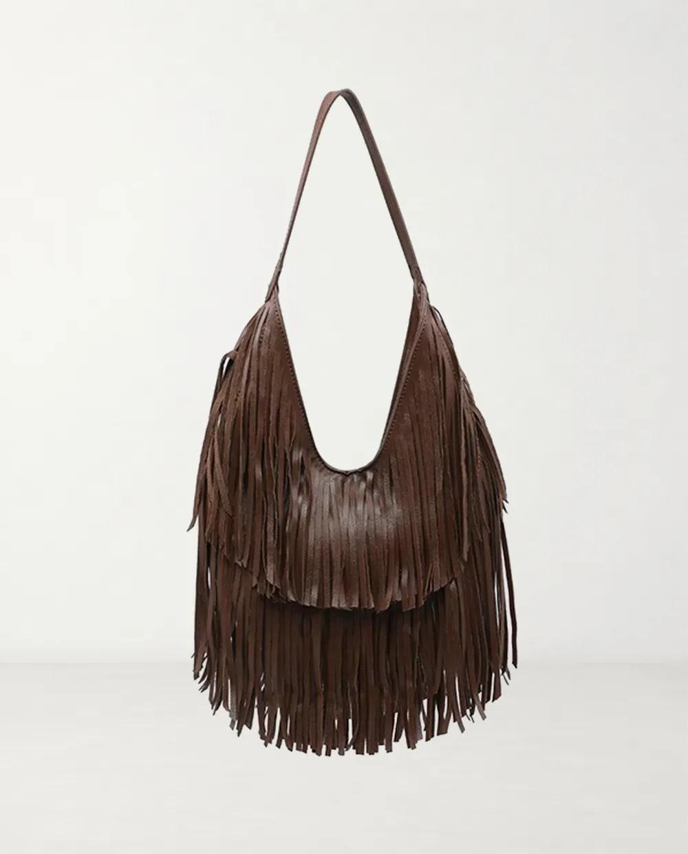 Cartera hobo Moda Luxe con flecos