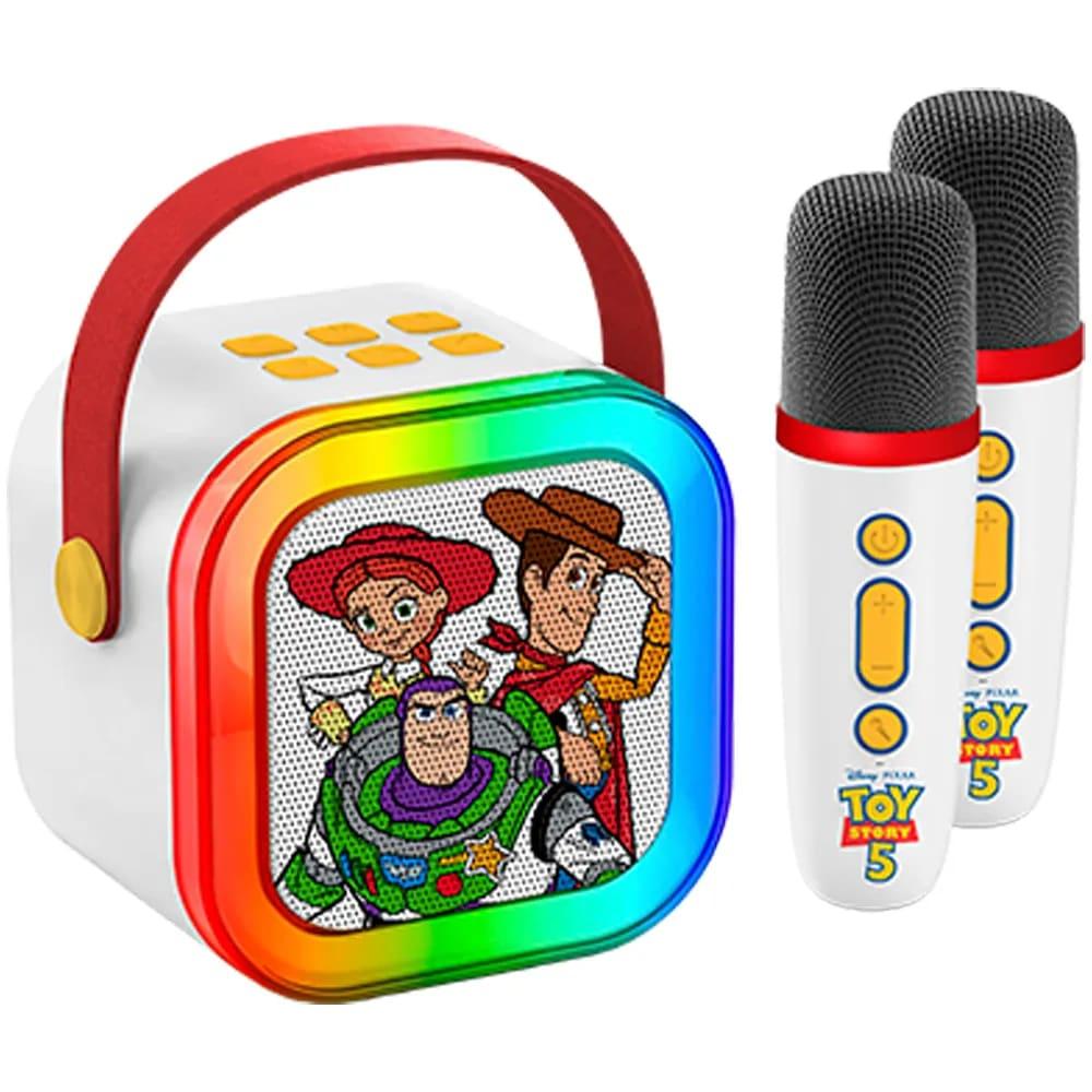 Mini karaoke edición Toy Story 5 con 2 micrófonos